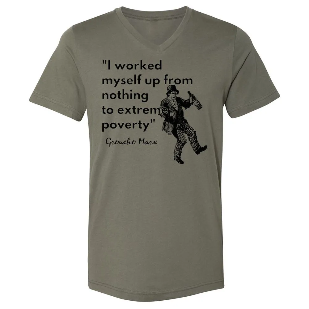 Unisex V-Neck T-Shirt - NUAAFYD3 - Military Green - 10