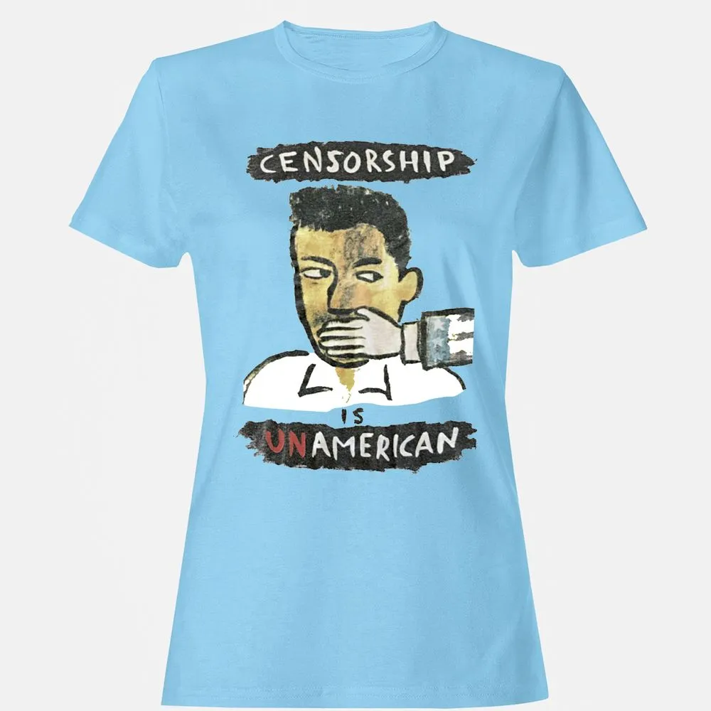 Censorship is Unamerican - Light Blue - 8
