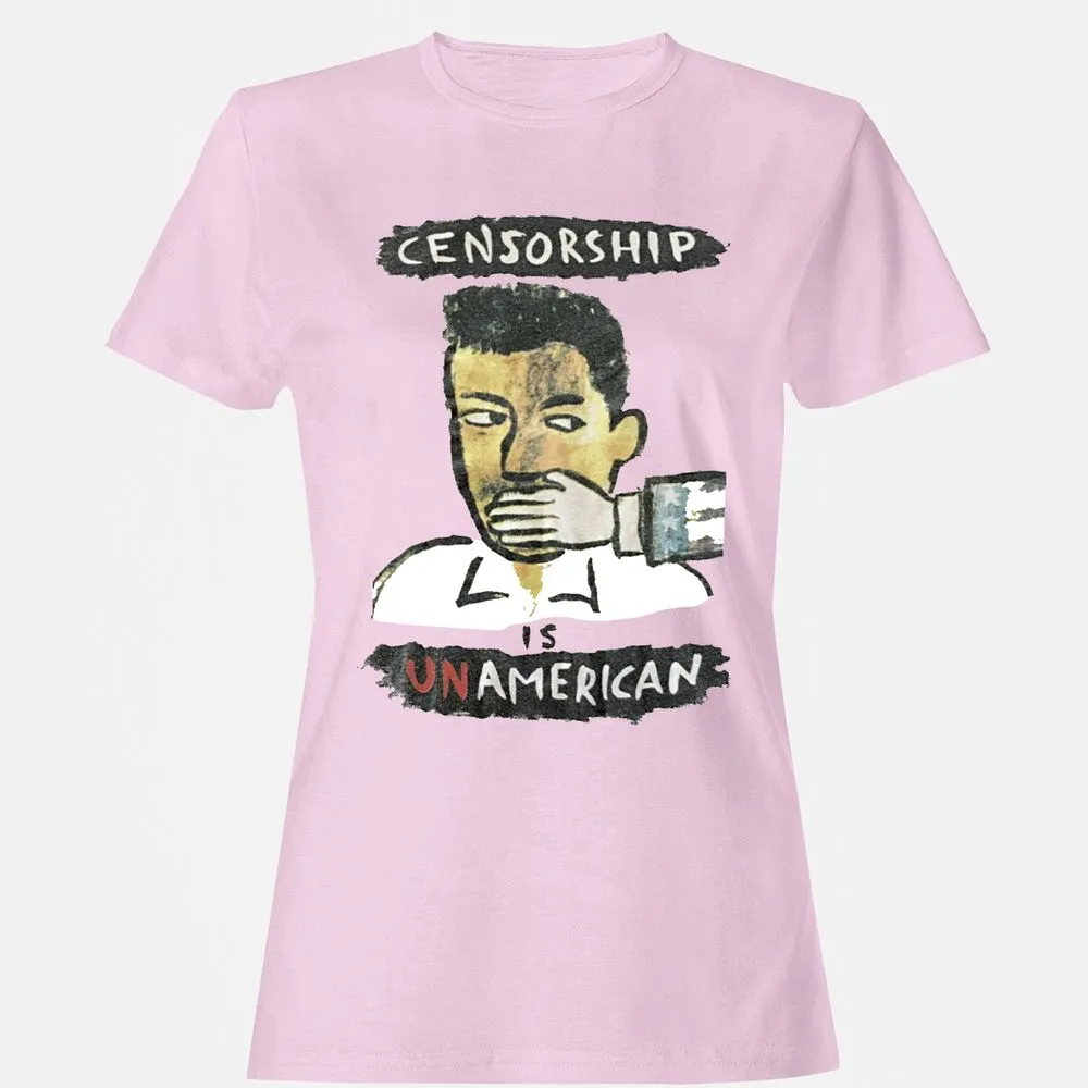 Censorship is Unamerican - Light Pink - 9