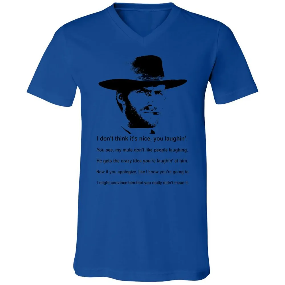 Clint Eastwood Mule Quote - True Royal - 4