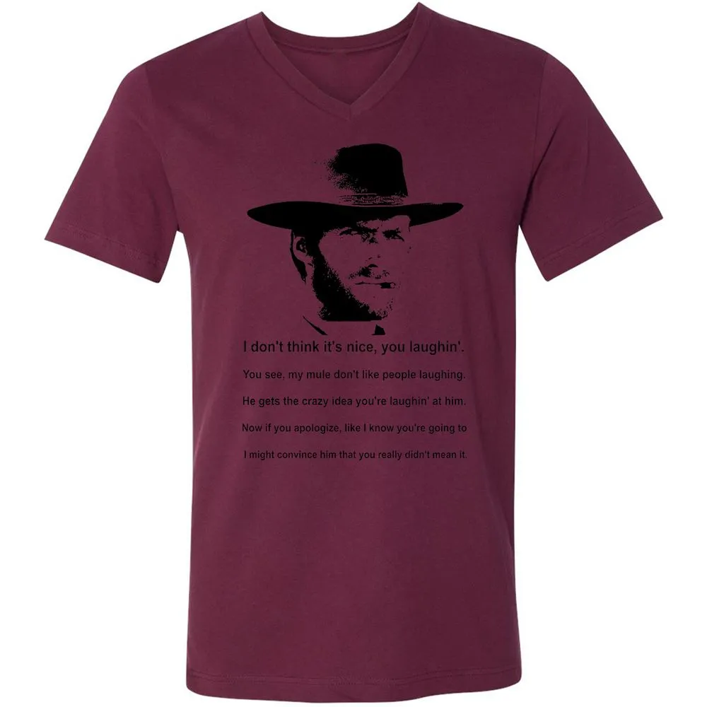 Clint Eastwood Mule Quote - Maroon - 6