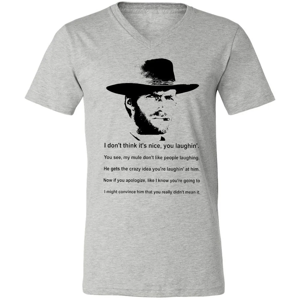 Clint Eastwood Mule Quote - Athletic Heather - 7