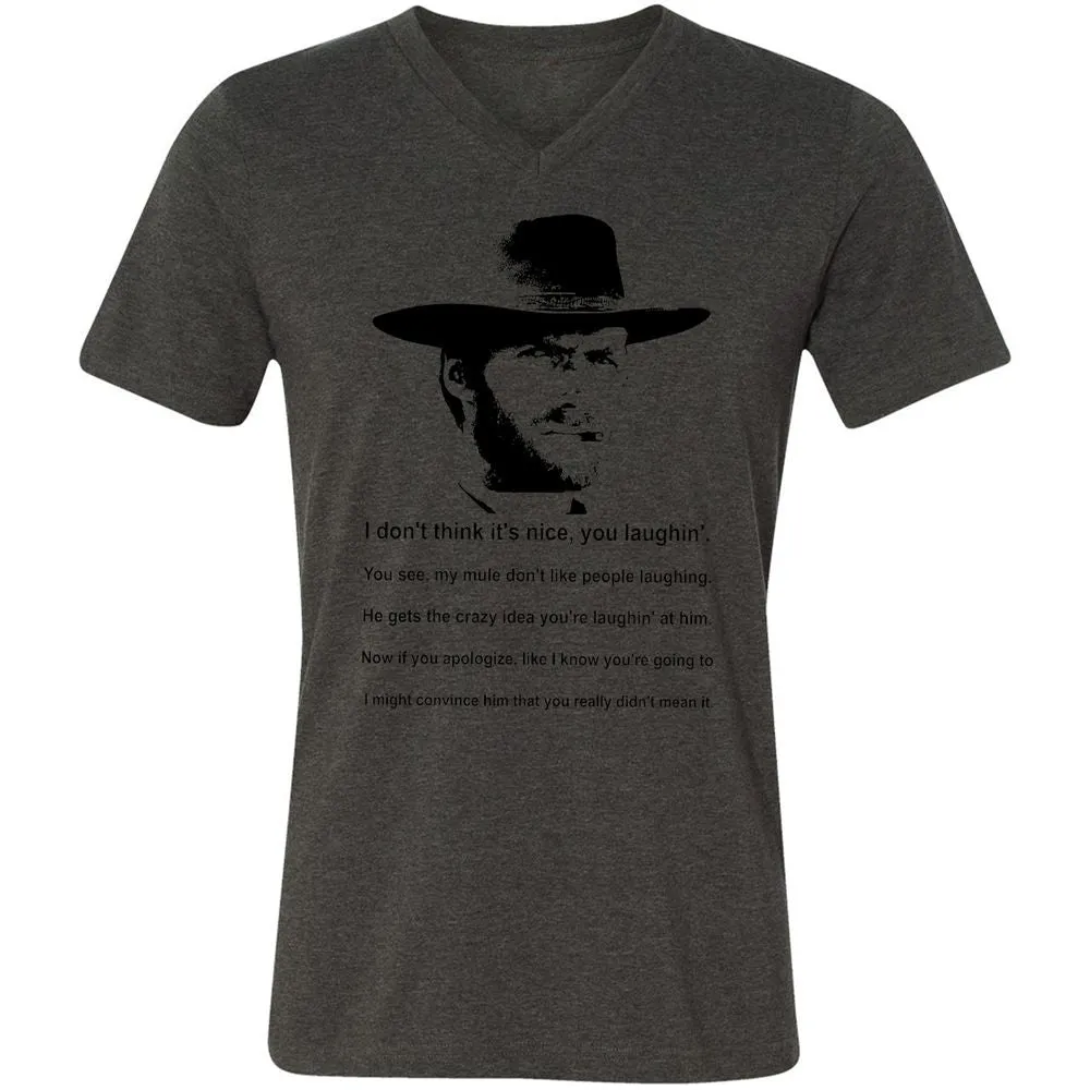Clint Eastwood Mule Quote - Dark Grey Heather - 8