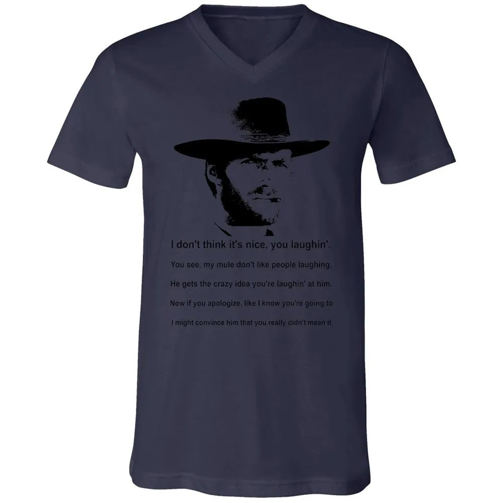 Clint Eastwood Mule Quote - Navy - 9