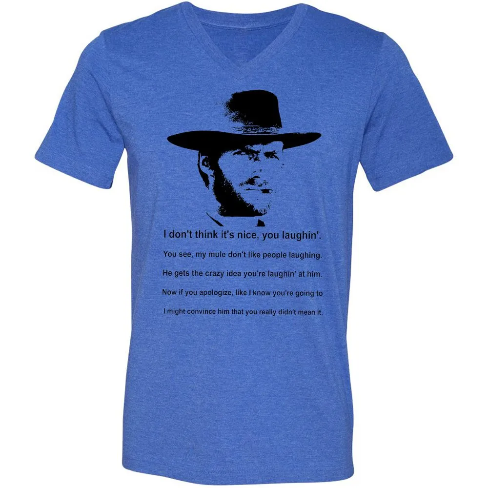Clint Eastwood Mule Quote - Heather True Royal - 14