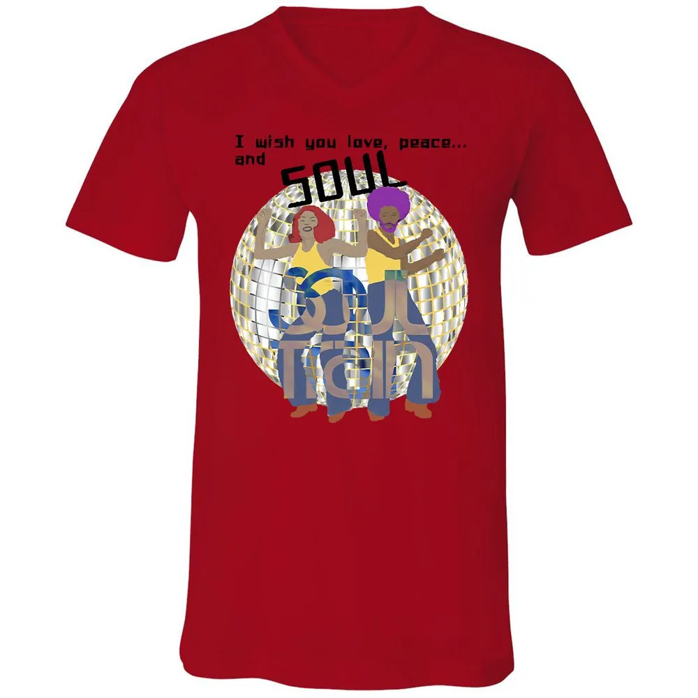 Unisex V-Neck T-Shirt - MTVVW1AJ - Red - 3
