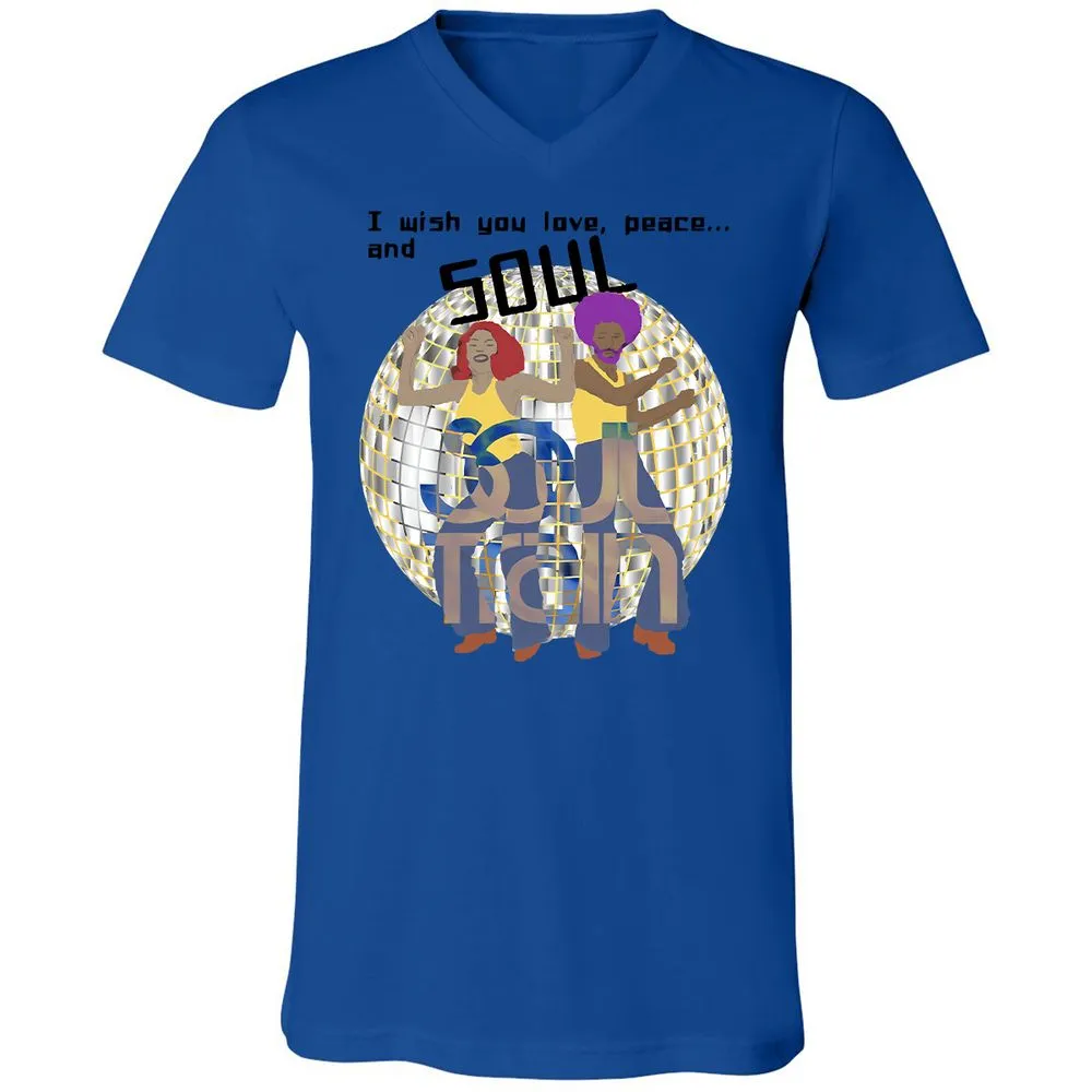 Unisex V-Neck T-Shirt - MTVVW1AJ - True Royal - 4