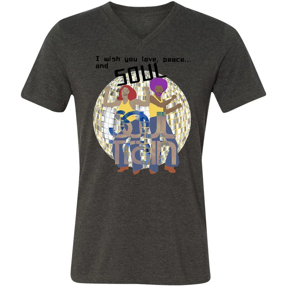 Unisex V-Neck T-Shirt - MTVVW1AJ - Dark Grey Heather - 8