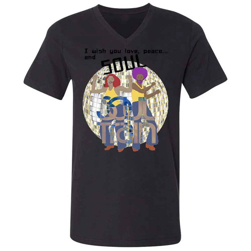 Unisex V-Neck T-Shirt - MTVVW1AJ - Black - 16