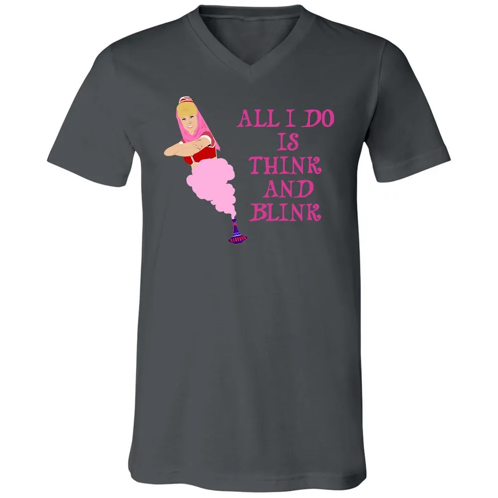 Unisex V-Neck T-Shirt - HYNWL7JP - Asphalt - 12