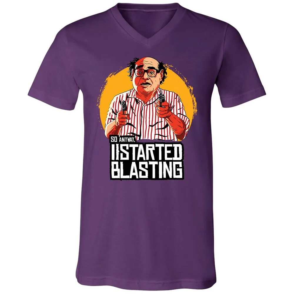 Unisex V-Neck T-Shirt - A918X1JC - Team Purple - 2