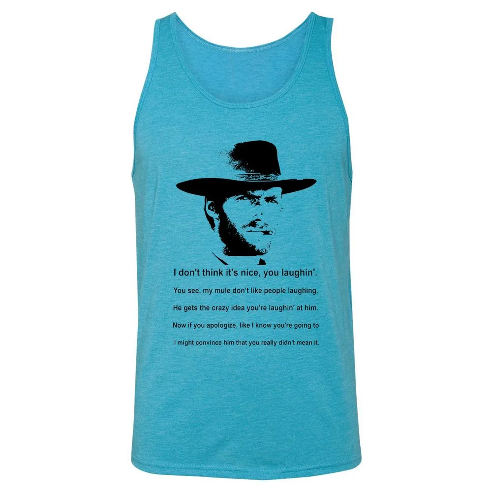 Clint Eastwood Mule Quote - Aqua Triblend - 3