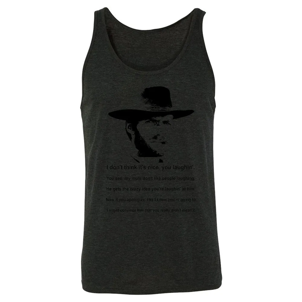 Clint Eastwood Mule Quote - Charcoal Black Triblend - 5