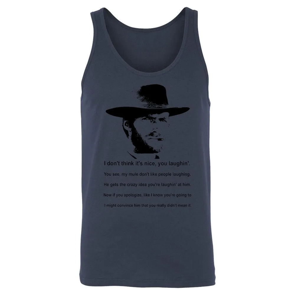 Clint Eastwood Mule Quote - Navy - 8