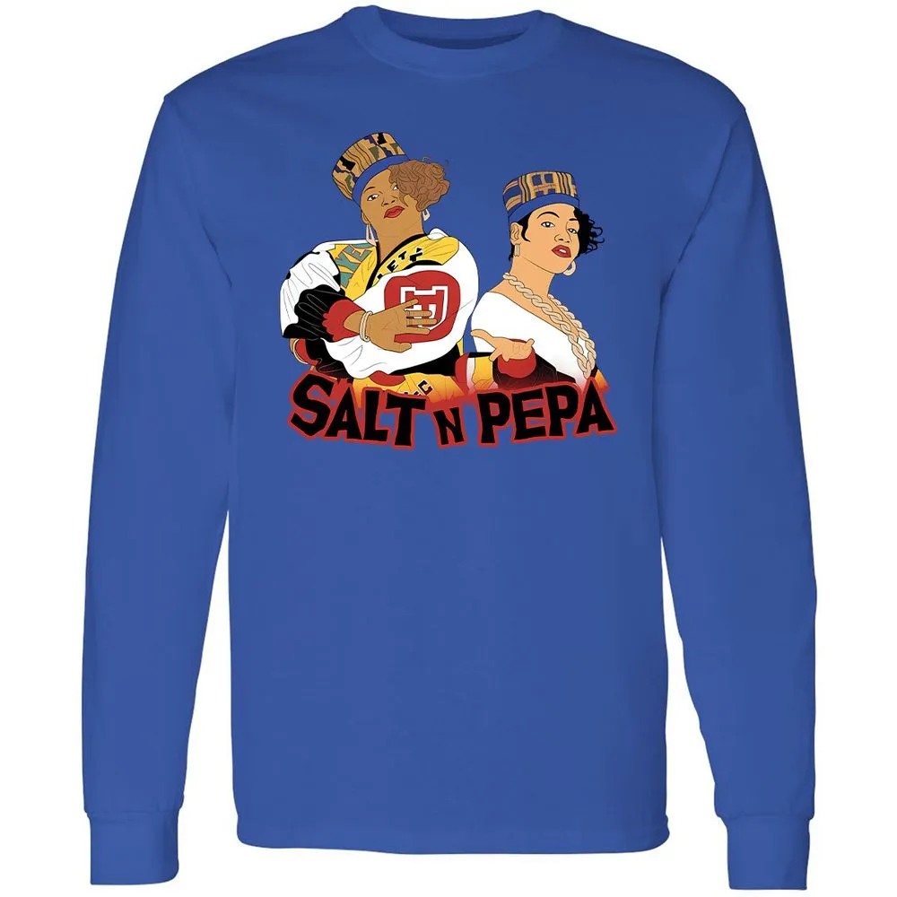 Long Sleeve T-Shirt - White - Royal - 4