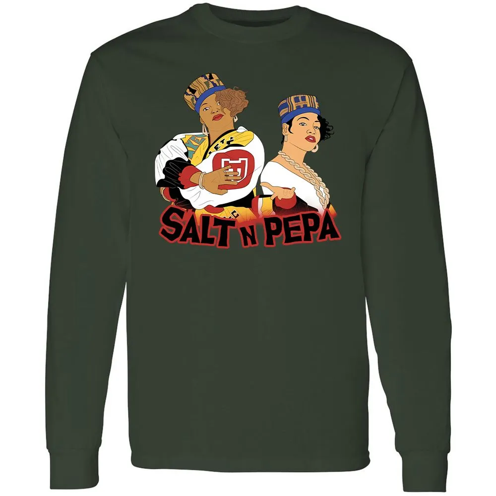 Long Sleeve T-Shirt - White - Forest Green - 8