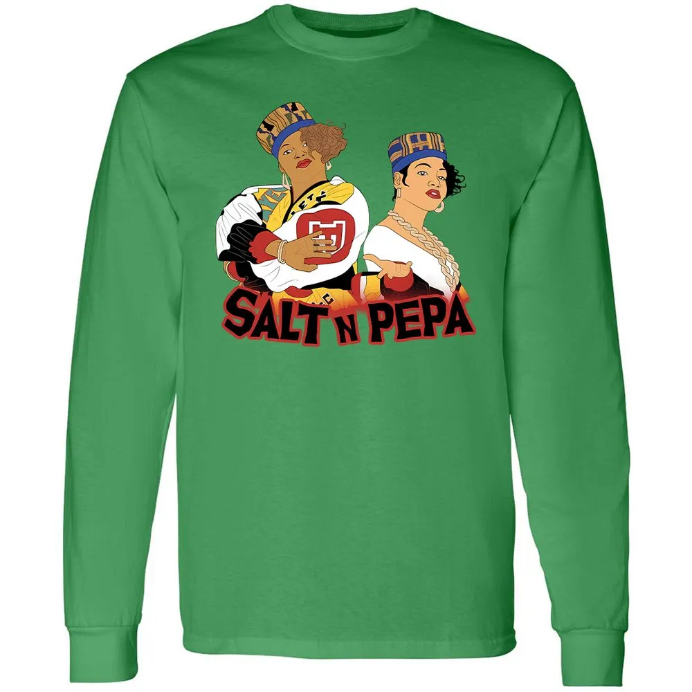Long Sleeve T-Shirt - White - Irish Green - 10