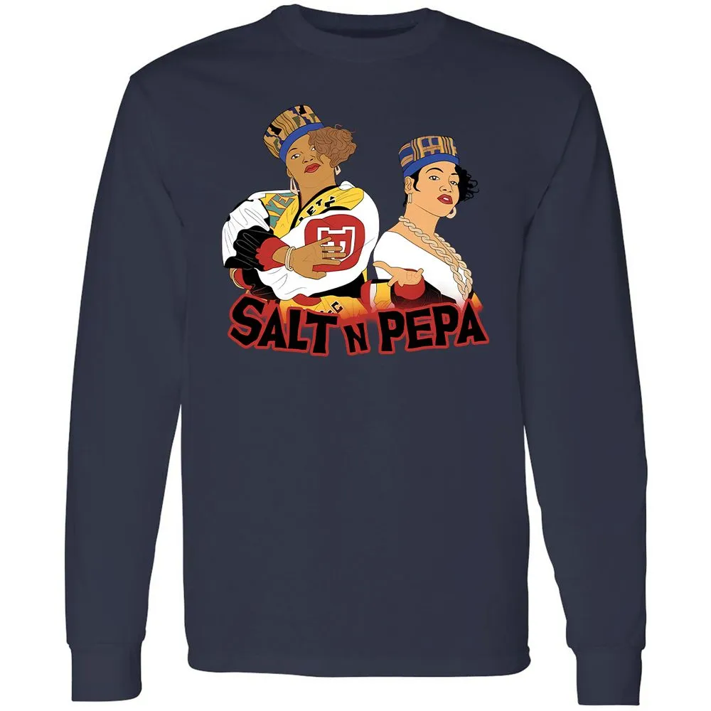 Long Sleeve T-Shirt - White - Navy - 12