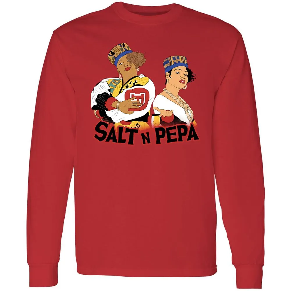 Long Sleeve T-Shirt - White - Red - 14