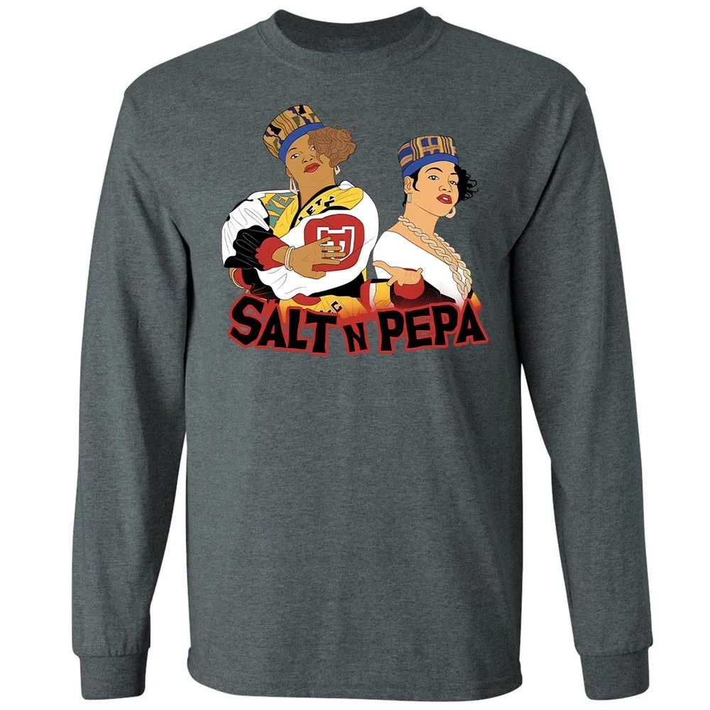 Long Sleeve T-Shirt - White - Dark Heather - 15