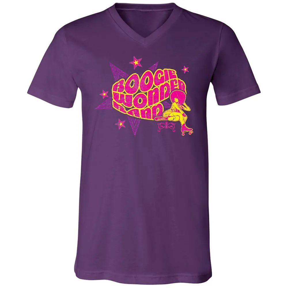 Unisex V-Neck T-Shirt - 8MDKS636 - Team Purple - 2