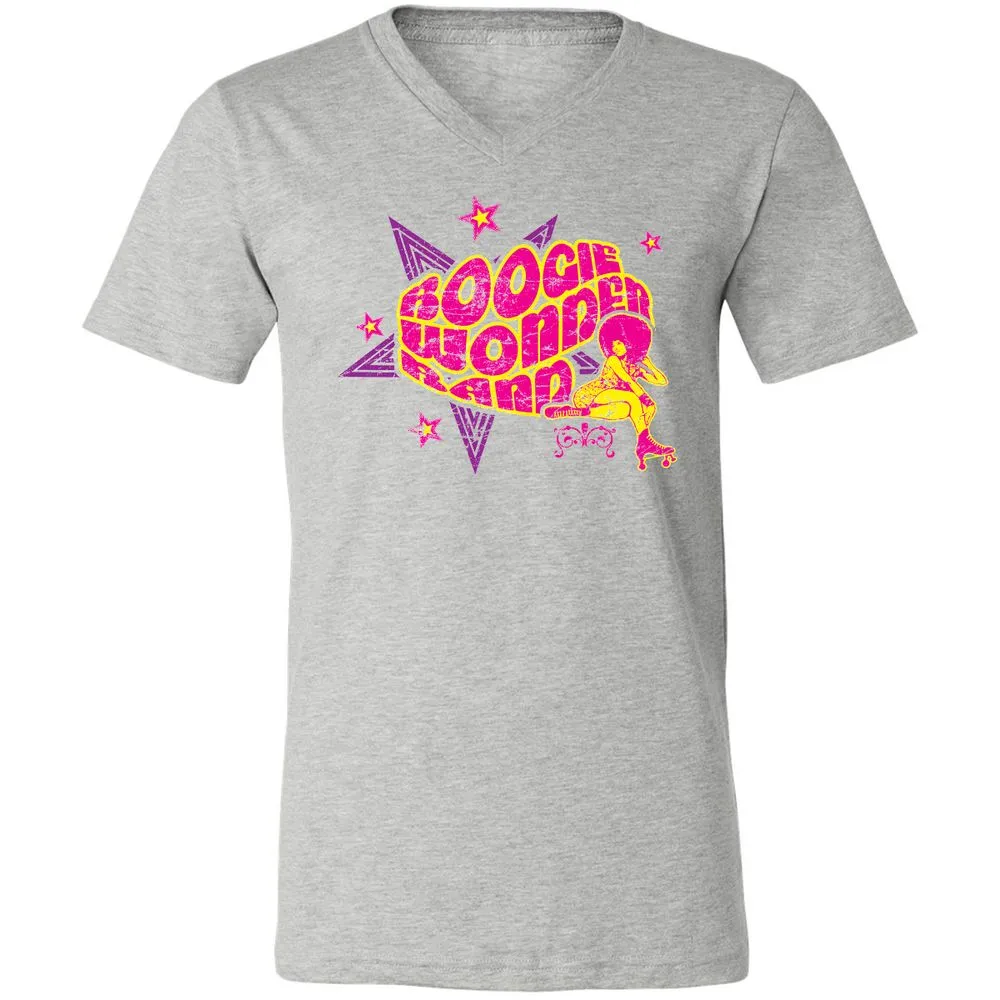 Unisex V-Neck T-Shirt - 8MDKS636 - Athletic Heather - 7