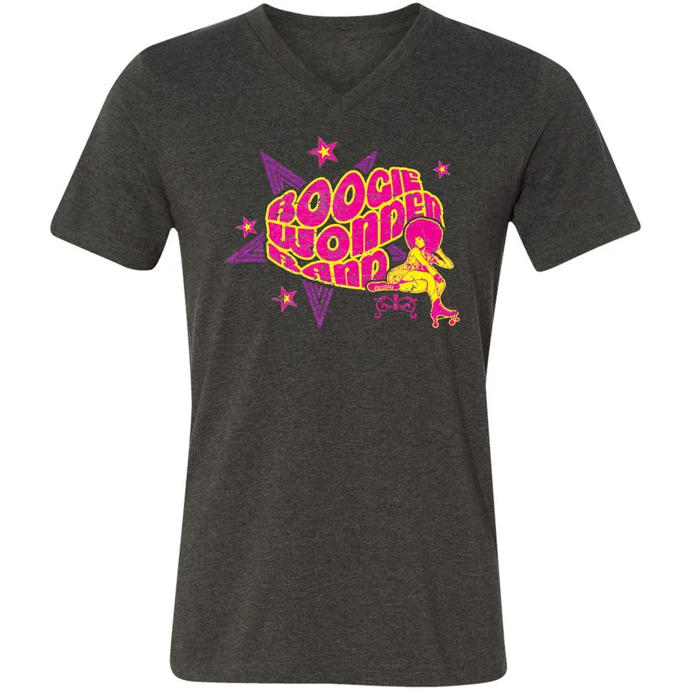 Unisex V-Neck T-Shirt - 8MDKS636 - Dark Grey Heather - 8