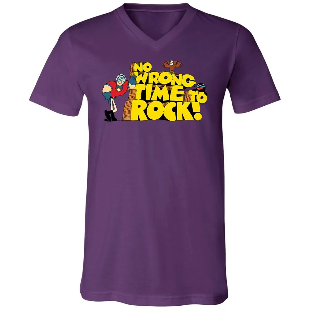 Unisex V-Neck T-Shirt - 6P3RLVDD - Team Purple - 2