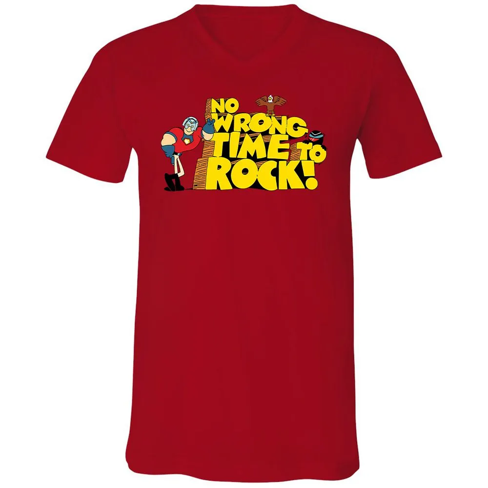 Unisex V-Neck T-Shirt - 6P3RLVDD - Red - 3