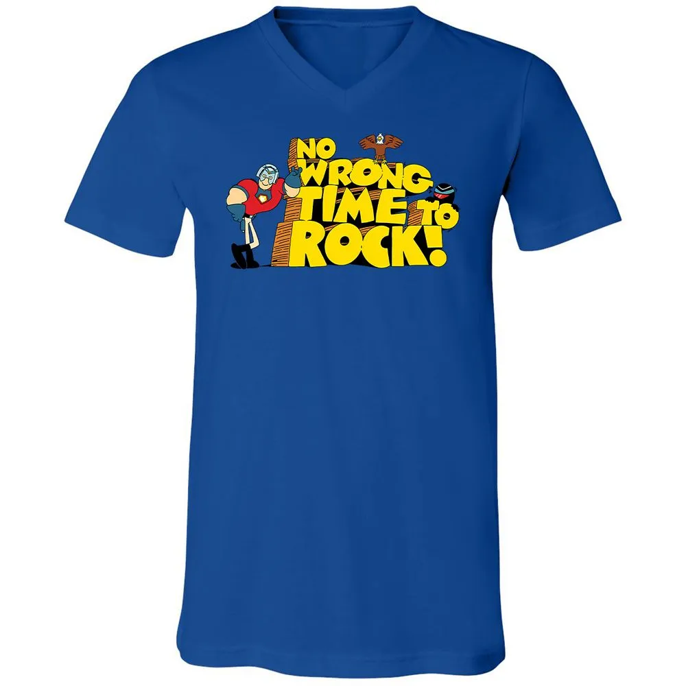 Unisex V-Neck T-Shirt - 6P3RLVDD - True Royal - 4