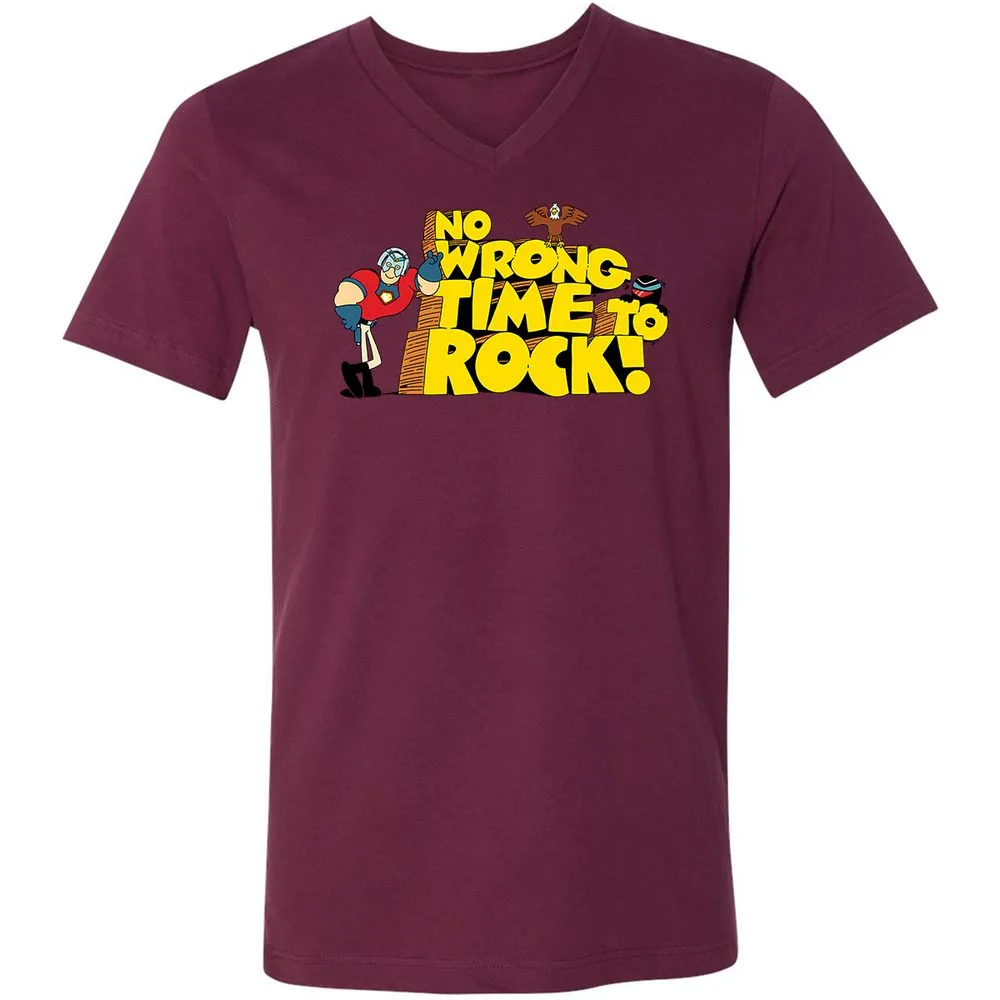 Unisex V-Neck T-Shirt - 6P3RLVDD - Maroon - 6