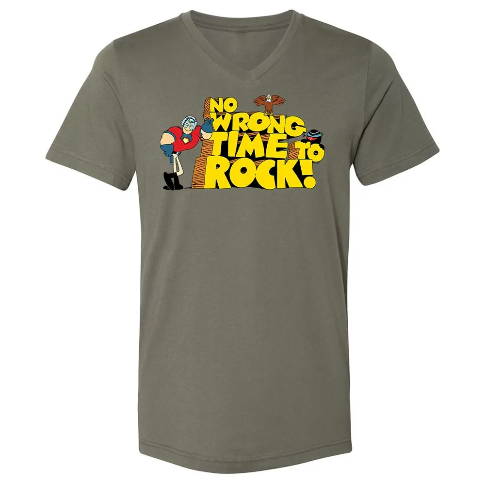 Unisex V-Neck T-Shirt - 6P3RLVDD - Military Green - 10
