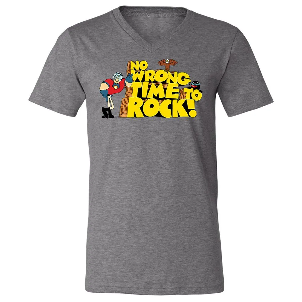 Unisex V-Neck T-Shirt - 6P3RLVDD - Deep Heather - 13