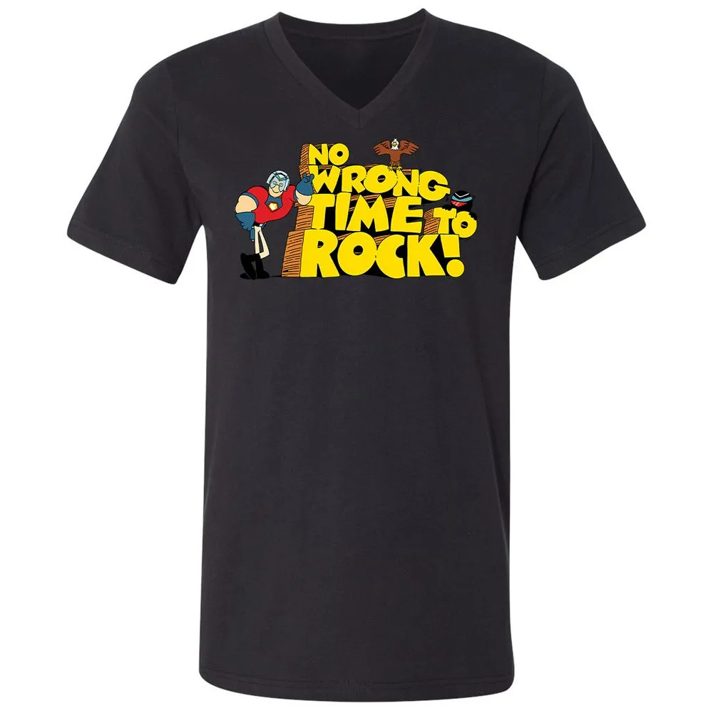Unisex V-Neck T-Shirt - 6P3RLVDD - Black - 16