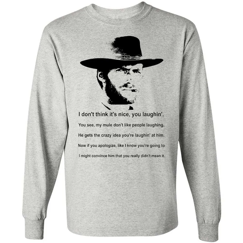 Clint Eastwood Mule Quote - Ash - 5