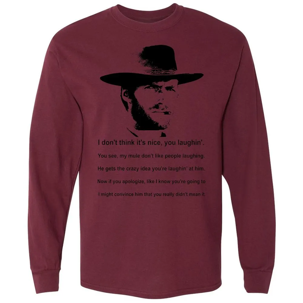 Clint Eastwood Mule Quote - Maroon - 11