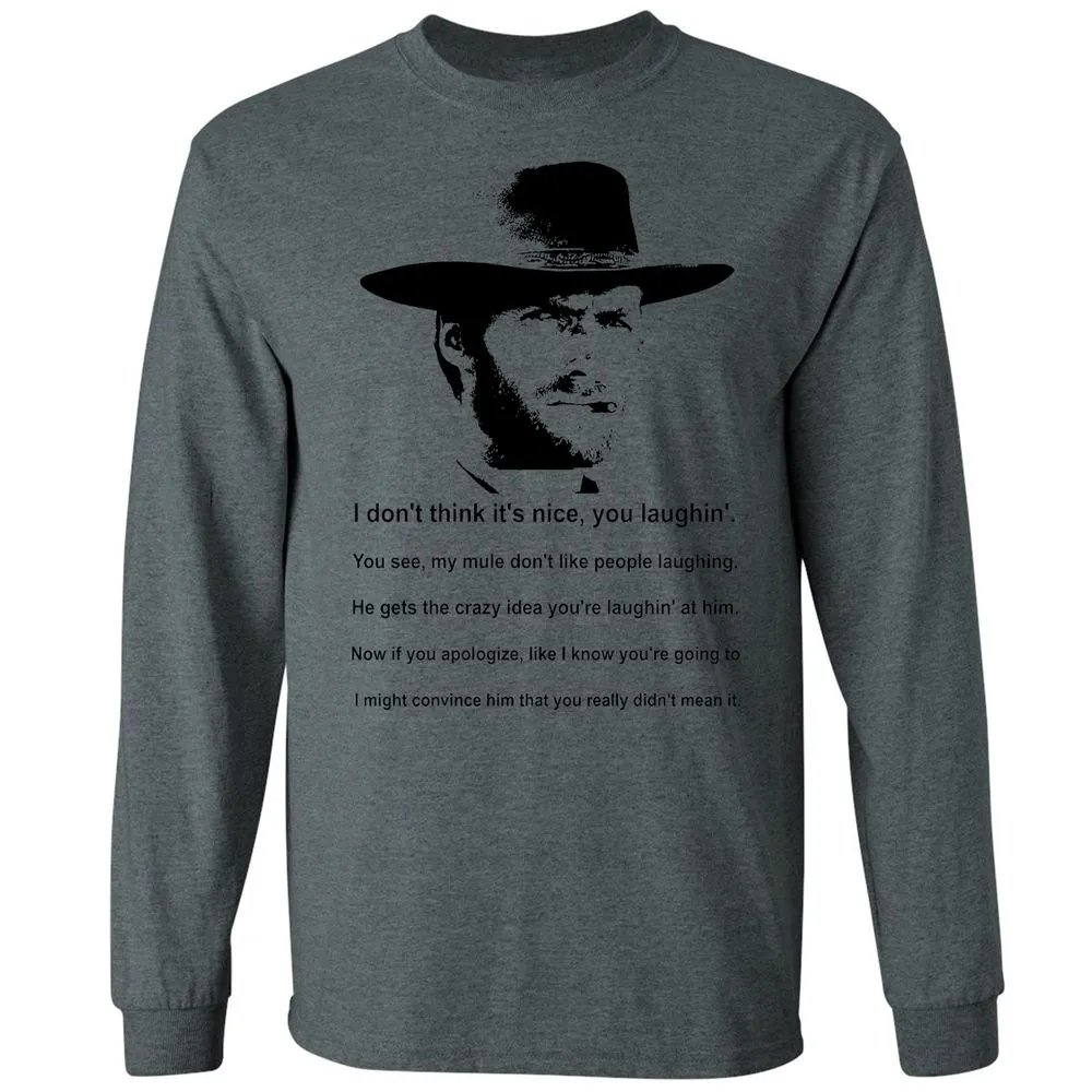 Clint Eastwood Mule Quote - Dark Heather - 15