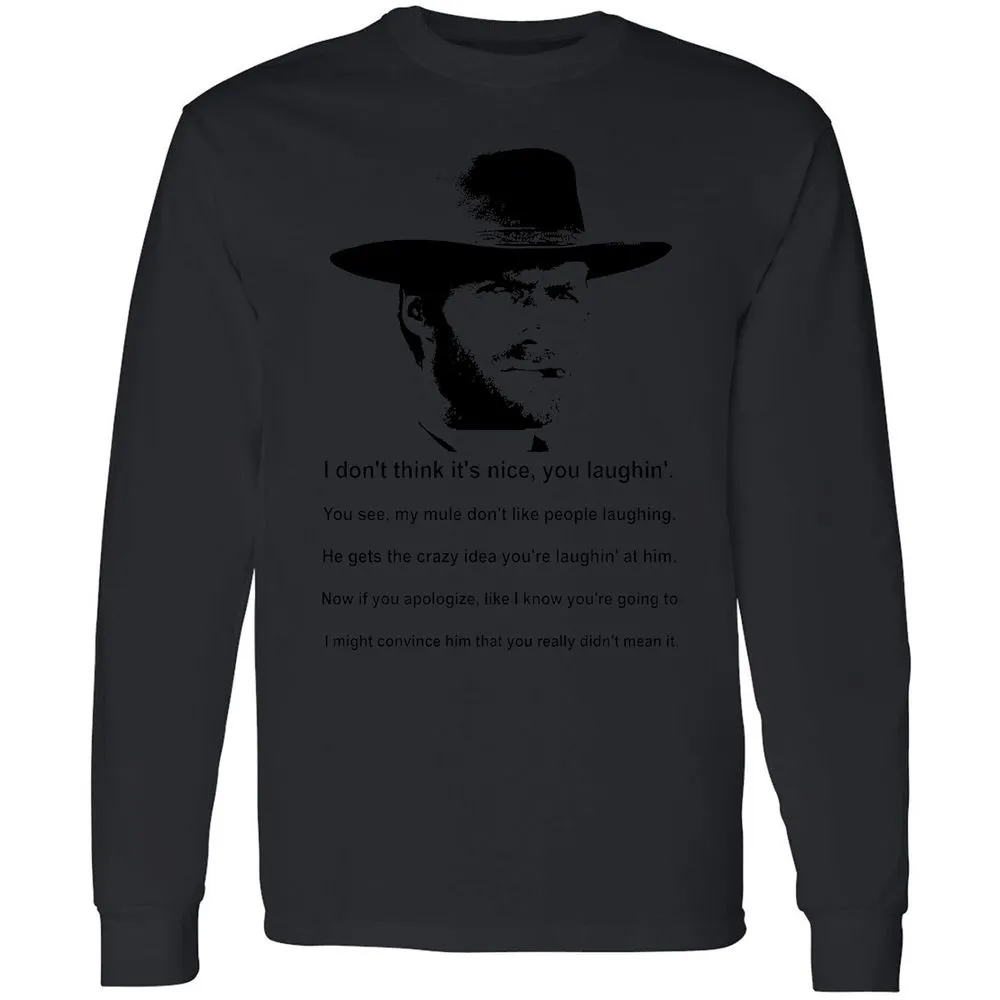 Clint Eastwood Mule Quote - Black - 16