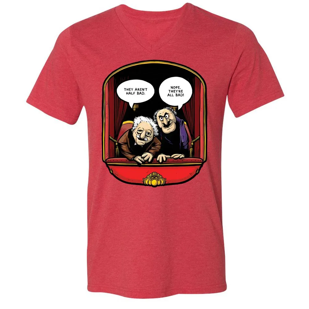 Statler and Waldorf (All Bad) - Heather Red - 5