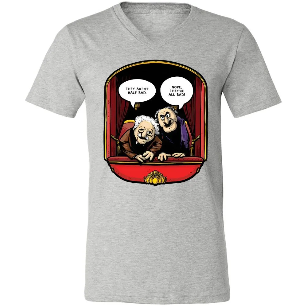 Statler and Waldorf (All Bad) - Athletic Heather - 7