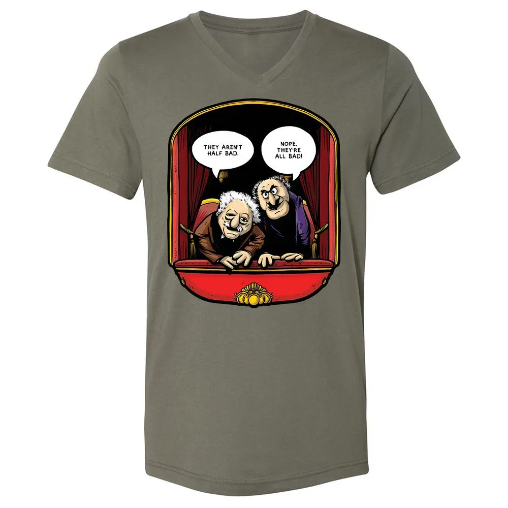 Statler and Waldorf (All Bad) - Military Green - 10