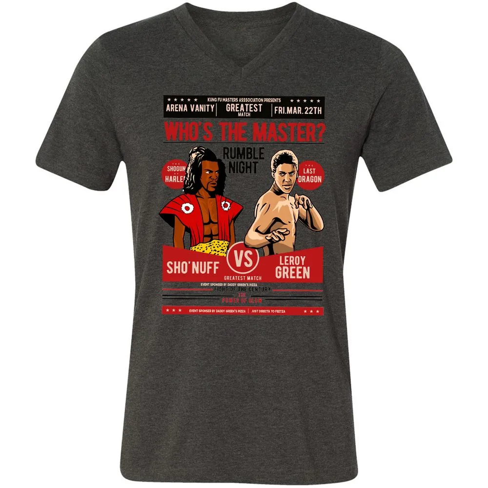 Unisex V-Neck T-Shirt - HDJ8DV88 - Dark Grey Heather - 8