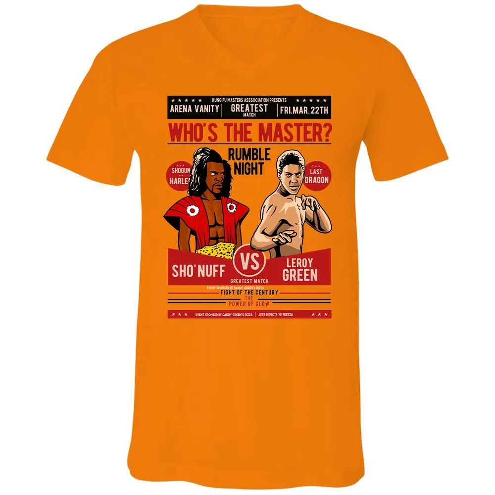 Unisex V-Neck T-Shirt - HDJ8DV88 - Orange - 11