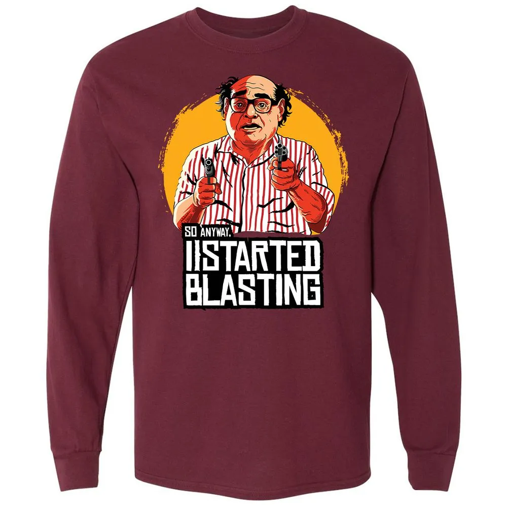 Long Sleeve T-Shirt - D3Y4KWHA - Maroon - 11