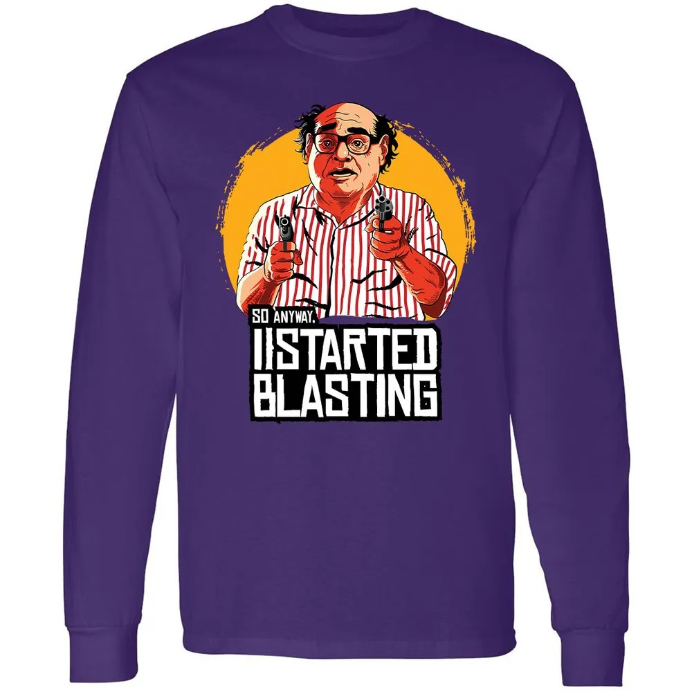 Long Sleeve T-Shirt - D3Y4KWHA - Purple - 13