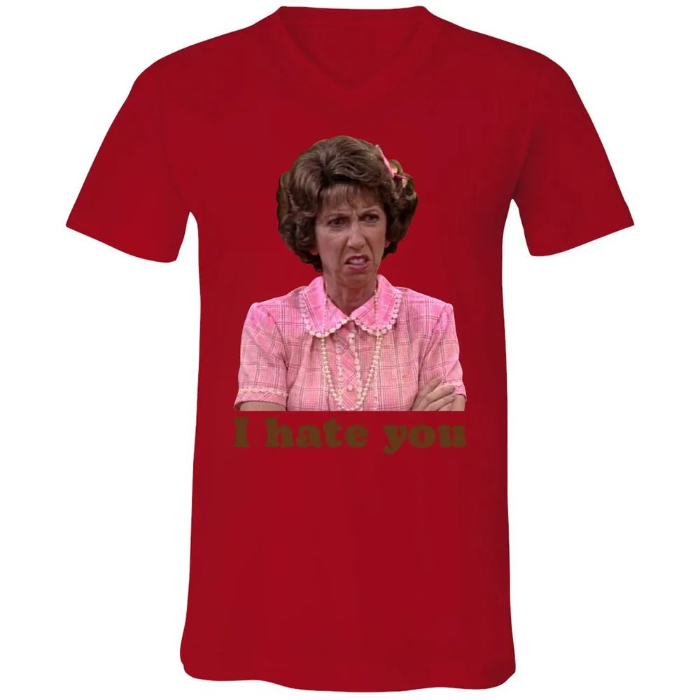 Unisex V-Neck T-Shirt - SQNJ7LQT - Red - 3