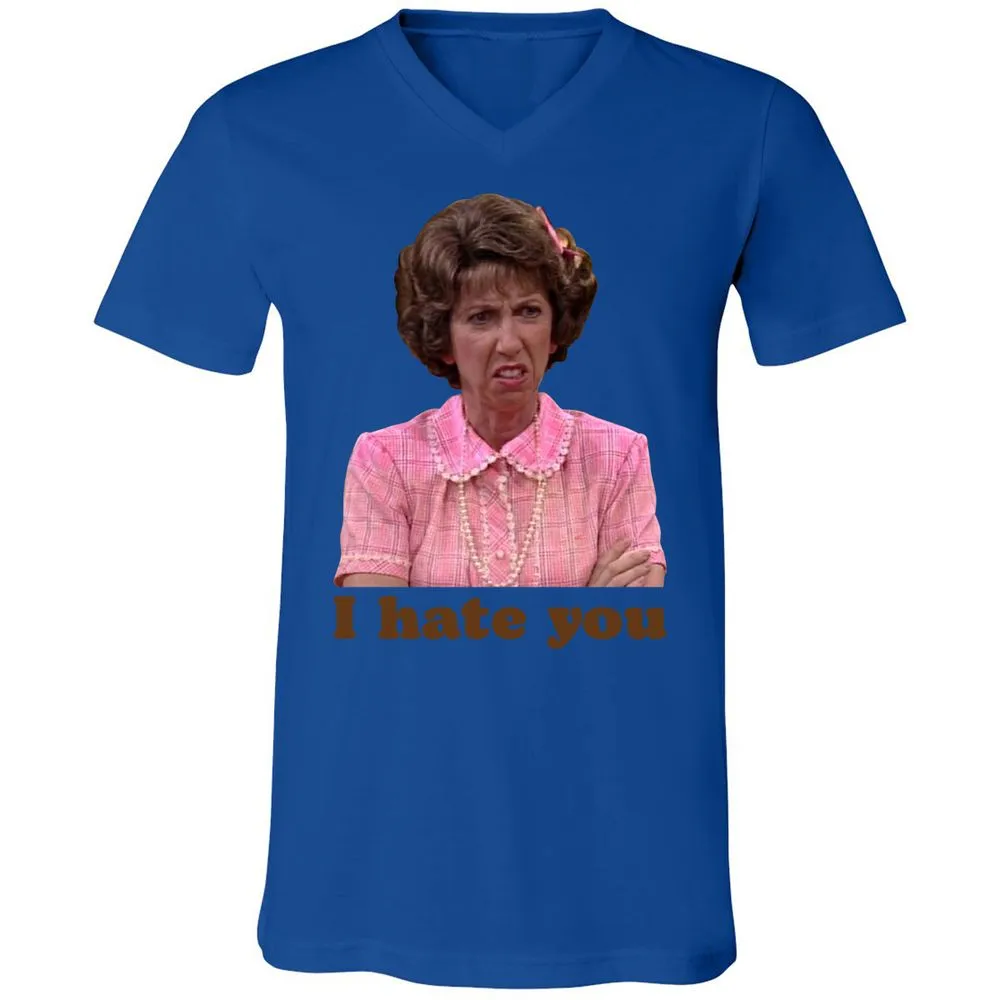 Unisex V-Neck T-Shirt - SQNJ7LQT - True Royal - 4
