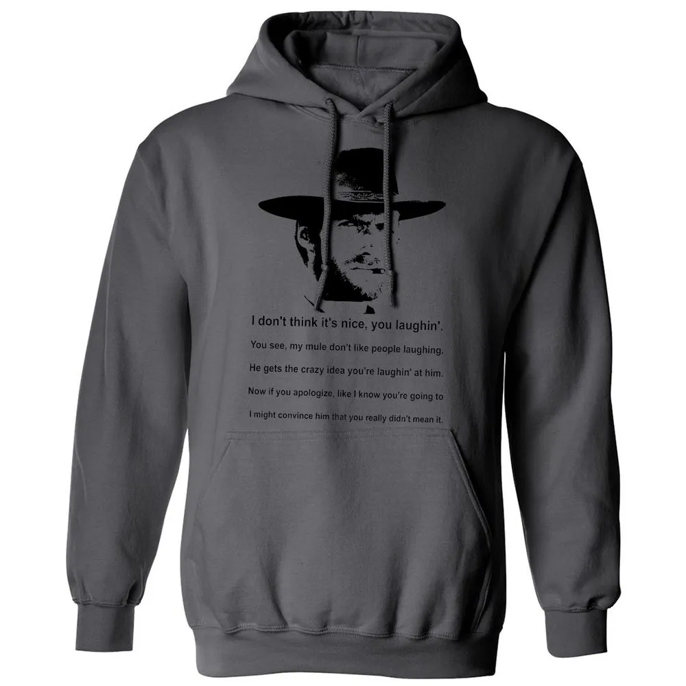 Clint Eastwood Mule Quote - Charcoal - 7