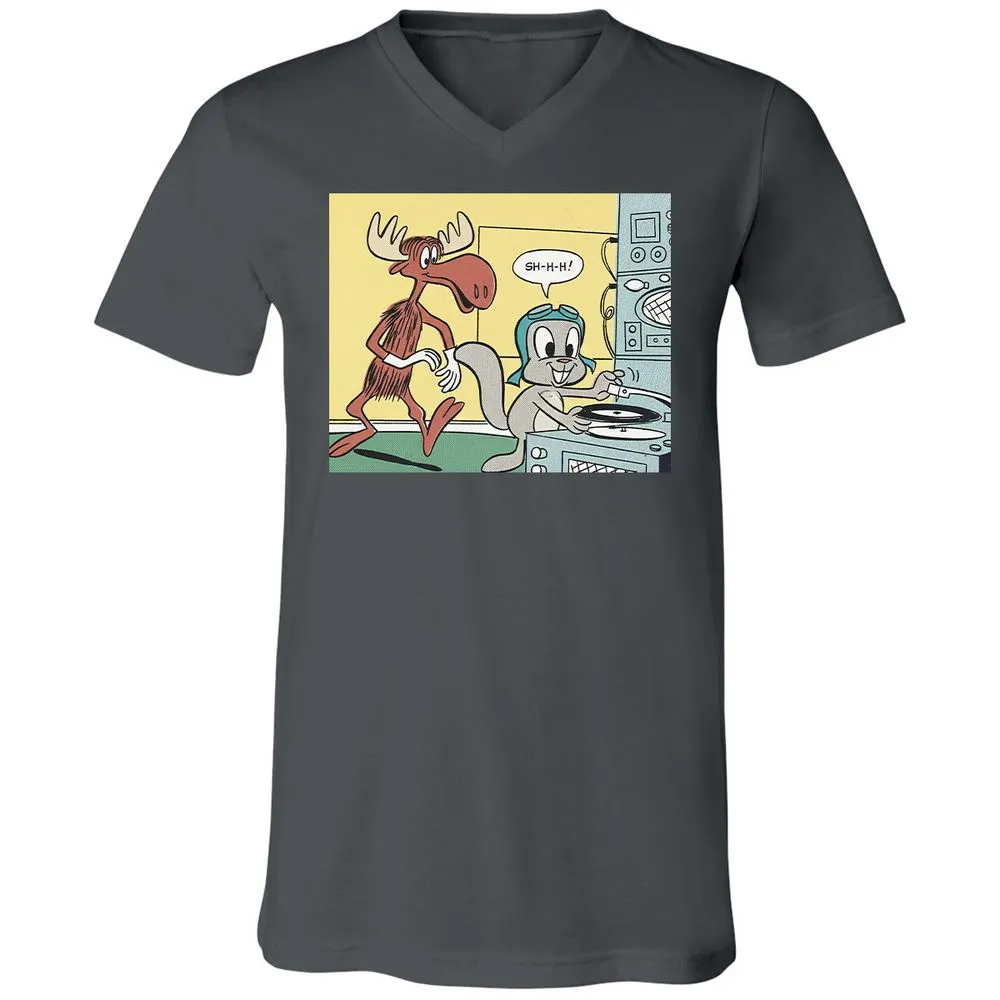 Unisex V-Neck T-Shirt - WCEEEAD6 - Asphalt - 12