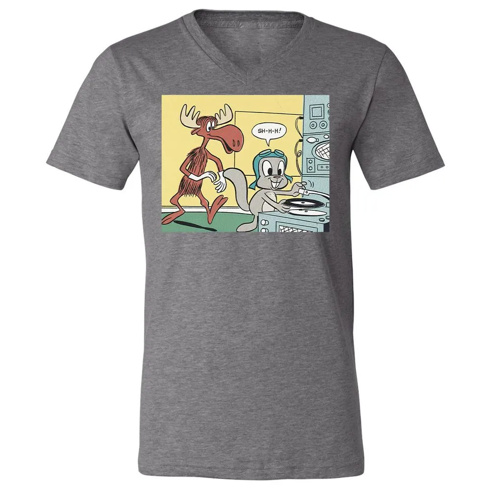 Unisex V-Neck T-Shirt - WCEEEAD6 - Deep Heather - 13